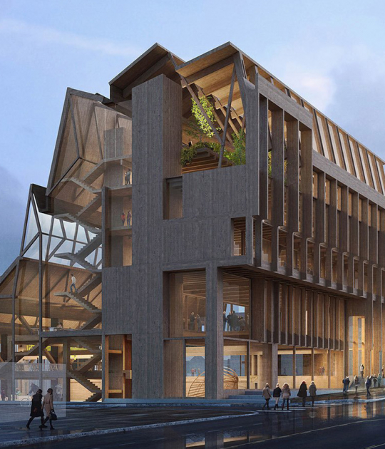 Centro Anthony Timberlands de Diseño e Innovación de Materiales por Grafton Architects y Modus Studio. Imagen cortesía de Grafton Architects
