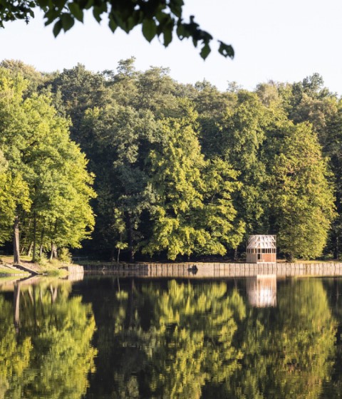 Tea House Pavilion by GRAU architects. Photograph by Matej Hakár