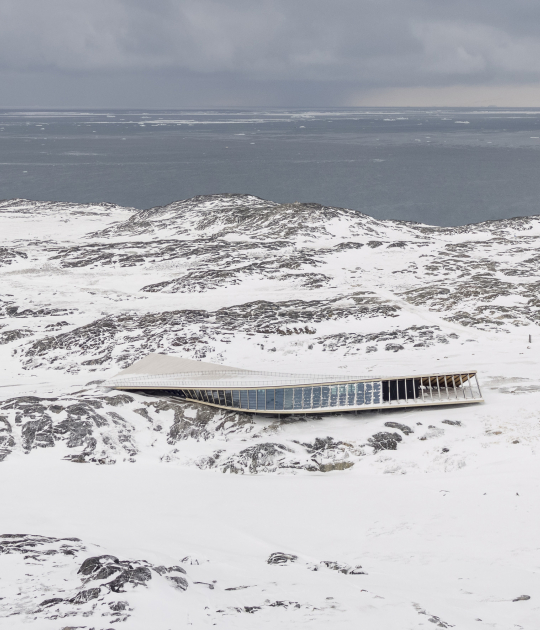 Centro del fiordo helado de Ilulissat por Dorte Mandrup. Fotografía por Adam Mørk