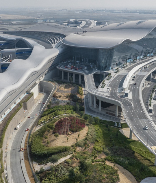 Zayed International Airport by KPF. Photograph by Victor Romero