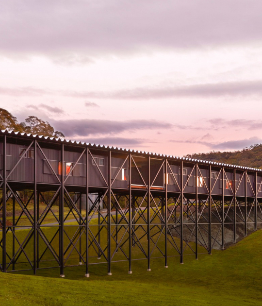 Bundanon Art Museum by Kerstin Thompson Architects (KTA). Photograph by Zan Wimberley