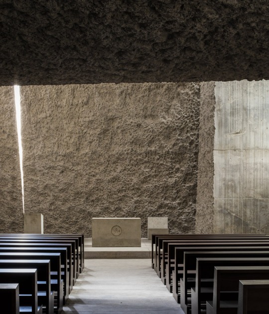 Holy Redeemer Church by Fernando Menis. Photograph by Hisao Suzuki