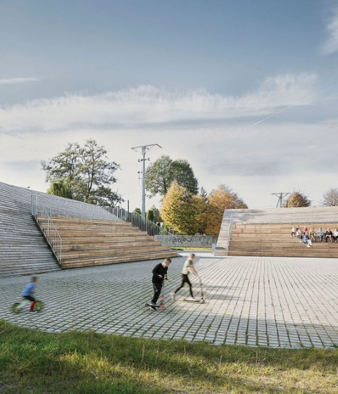 Local Activity Centre by MWArchitekci. Photograph by Michał Jędrzejowski
