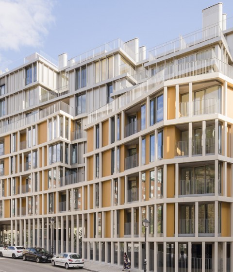 Housing building by Olalquiaga Arquitectos. Photograph by Imagen Subliminal
