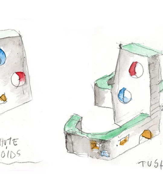 Croquis de la propuesta. Steven Holl Architects gana el concurso internacional de diseño de nuevos barrios residenciales en Moscú. Imágenes cortesía de Steven Holl Architects