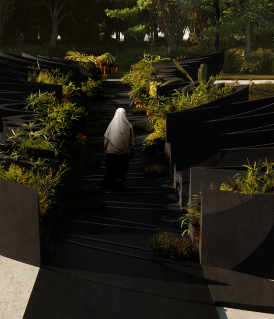 Puente Asiat-Darse por Sumayya Vally. Visualización por Counterspace