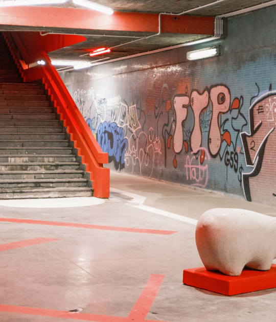 Vltavská Underground by U / U studio. Photograph by Jiří Kotal