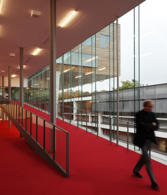 Interior view of deSingel International Arts Campus by Stéphane Beel Architects. Photography © Stijn Bollaert. Courtesy of deSingel