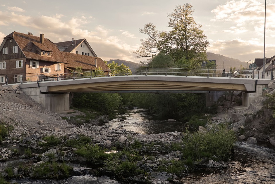 Puente Baiersbronn por Moxon Architects + IB Miebach. Fotografía por Simon Kennedy