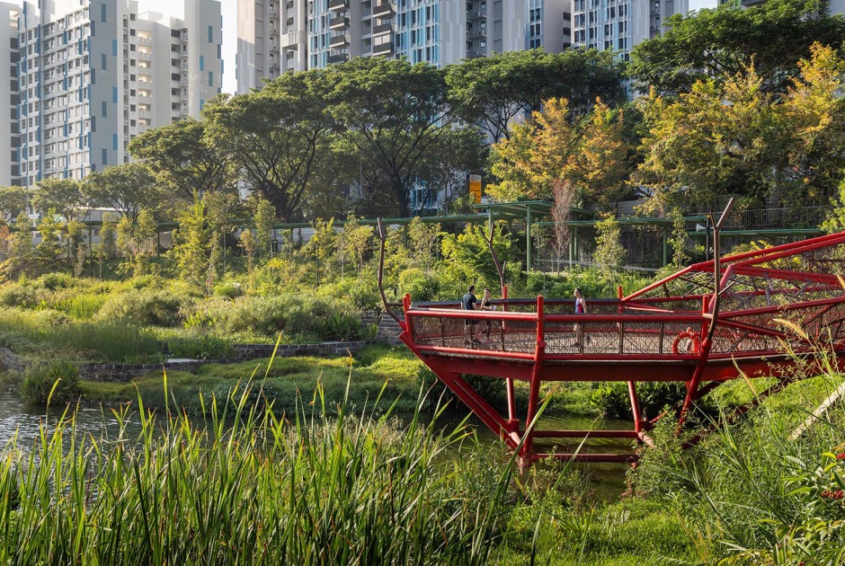 Parque Bidadari por Henning Larsen. Fotografía por Finbarr Fallon