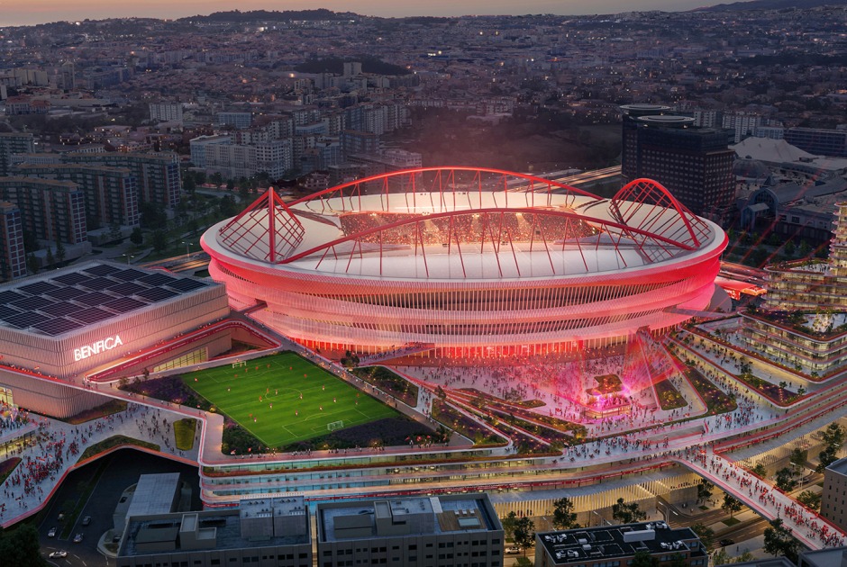 Plan director para el Estádio da Luz del S.L. Benfica por Populous y Saraiva + Associados