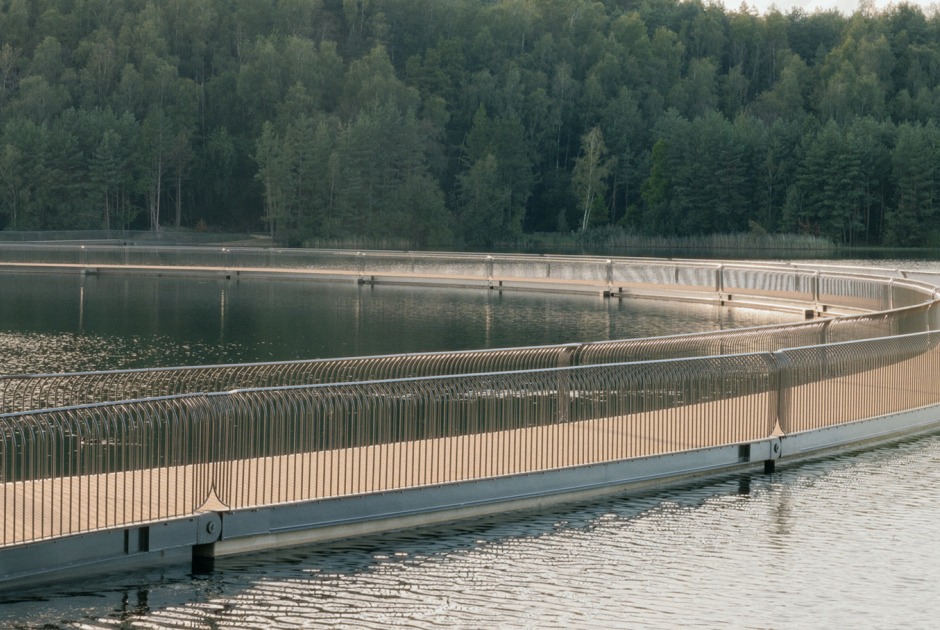 Cycling Between Terrils by Burolandschap. Photograph by Pieter Rabijns