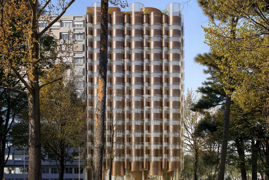 Rendering. Hotel General Perón 27 by BIG. Image courtesy of Ibervalles Socimi Rendering. Hotel General Perón 27 by BIG. Image courtesy of Ibervalles Socimi