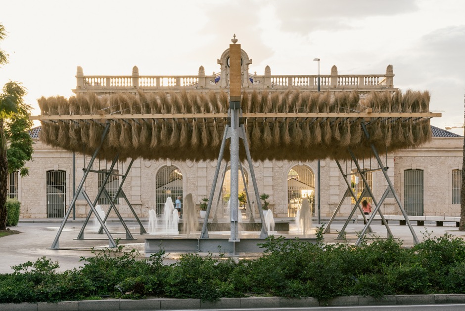 Temporary Pavilion Espartal by ELE Arkitektura, GA Estudio, Florencia Galecio and Juan Gubbins. Photograph by Simone Marcolin 