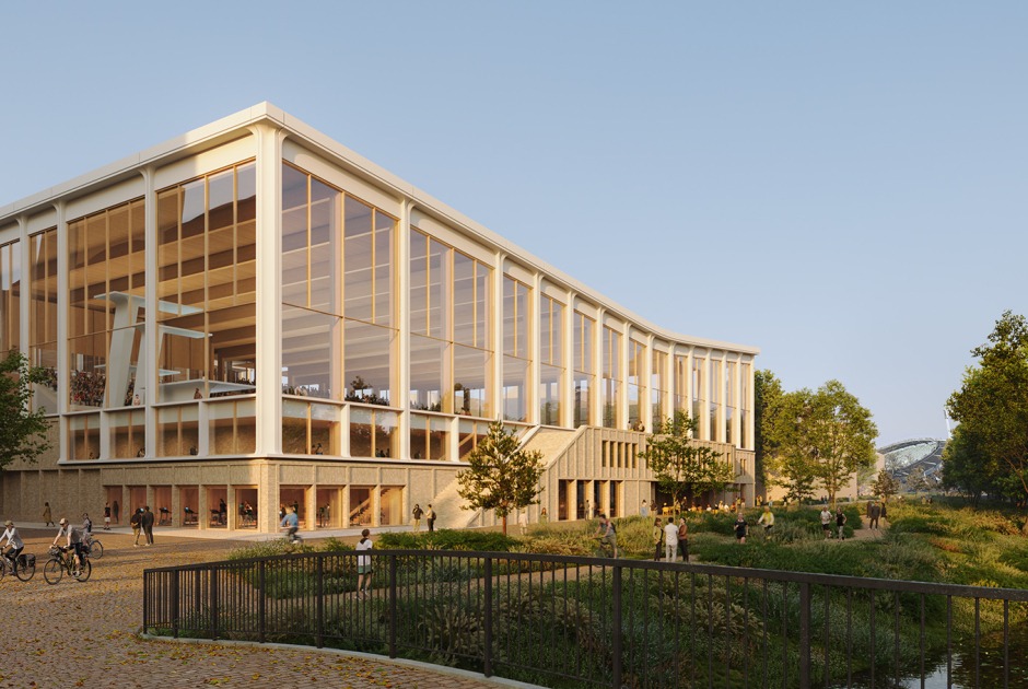 Centralbadet by Henning Larsen. Rendering by Henning Larsen