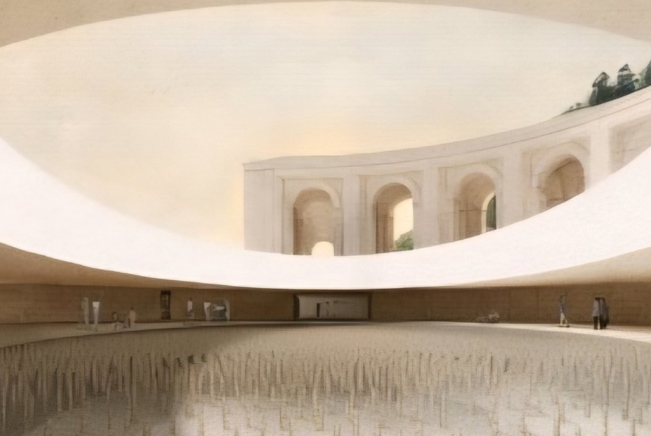 Visualización. «La base y la cruz» por PEREDA PÉREZ ARQUITECTOS S.C.P Y LIGNUM S.L.