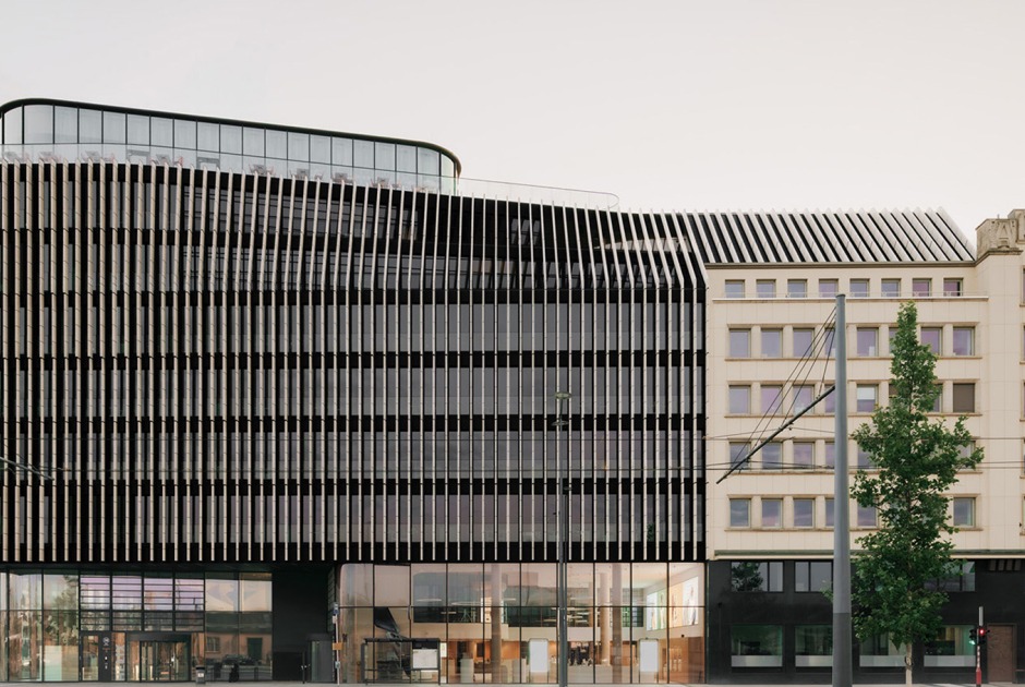 Post Headquarters - Helix by Metaform. Photograph by Simon Menges and Nino Tugushi