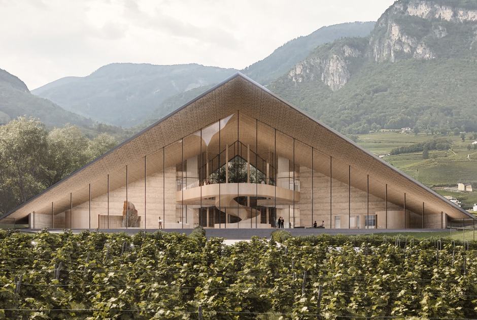 Depósito de Patrimonio Cultural por Peter Pichler Architecture. Visualización cortesía de Peter Pichler Architecture