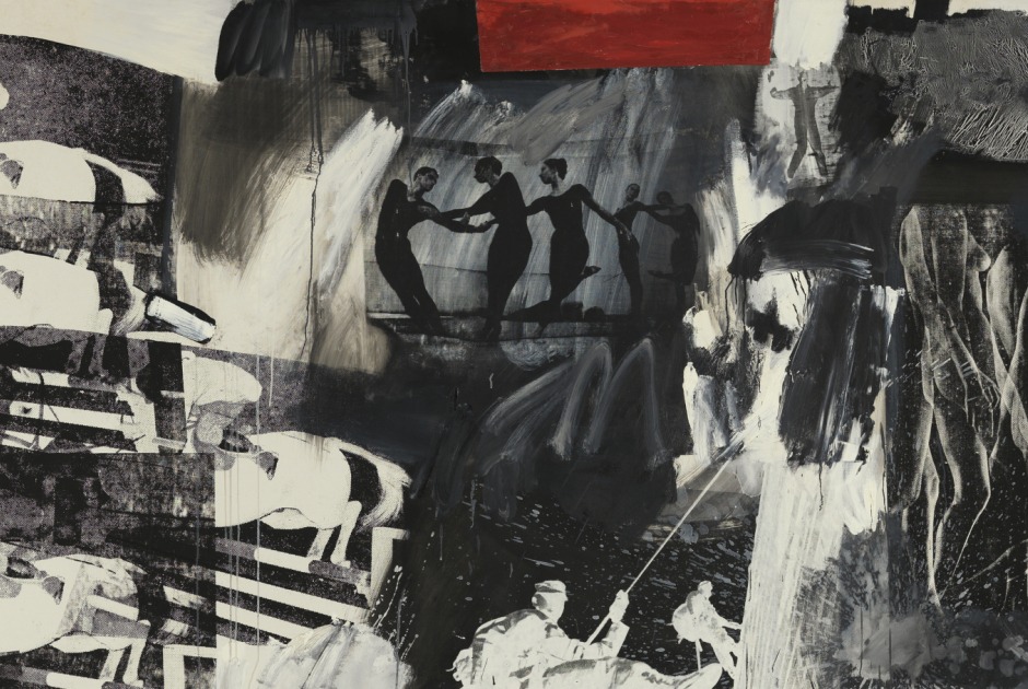 Robert Rauschenberg. Express, 1963. Museo Nacional Thyssen-Bornemisza, Madrid. The Estate of Robert Rauschenberg/ VAGA, New York/ VEGAP, Madrid, 2026.
