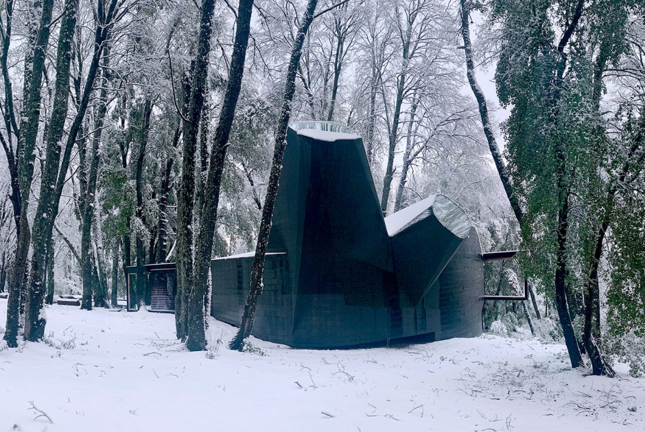 Casa para el poema del ángulo recto por Smiljan Radić Clarke. Fotografía cortesía de Smiljan Radić