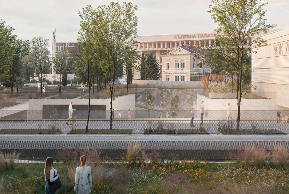 Rendering. "Ground of Descent" by UNFORMED DESIGN