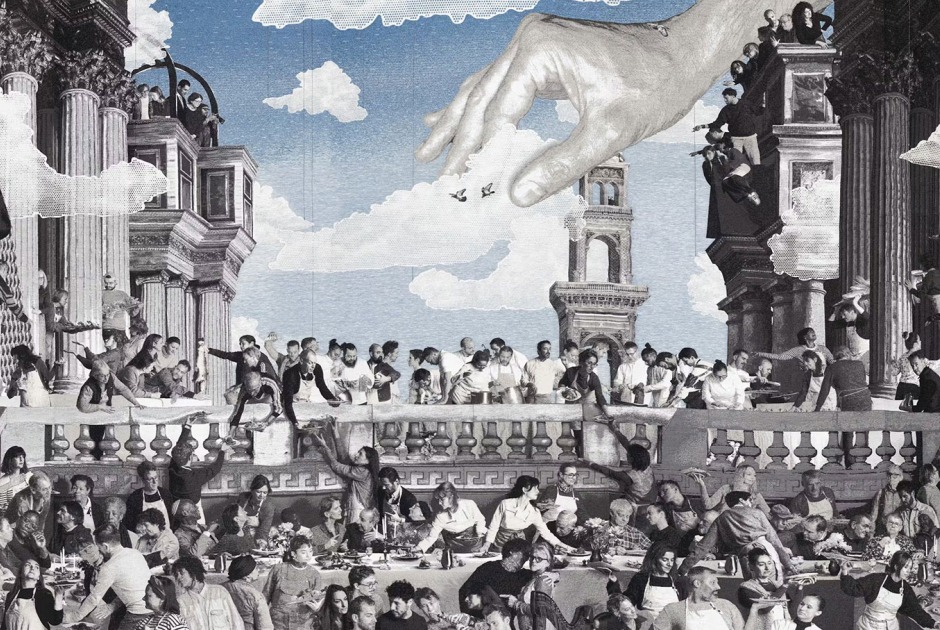 «Il Gesto». Una reinterpretación contemporánea de Las bodas de Caná, The Venice Venice Hotel. Fotografía por JR