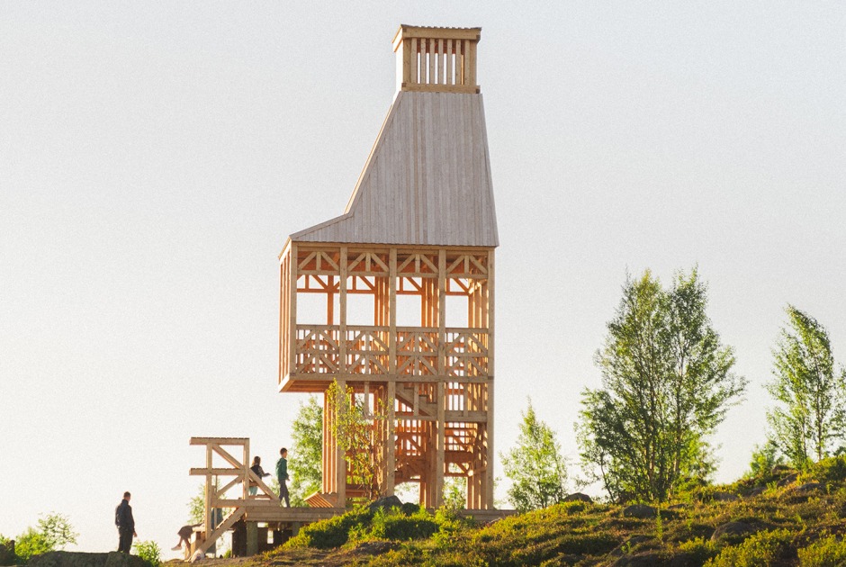 Mirador del faro de la bahía de Kola por Evgeny Makarenko Timber Architecture Workshop. Fotografía por Alexey Arushanyan, Alexey Malenchik, Tatiana Okuneva