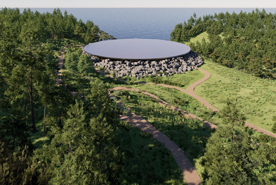 "Sea of Time – TOHOKU" by ATTA + Tatsuo Miyajima. Photograph by ATTA – Atelier Tsuyoshi Tane Architects