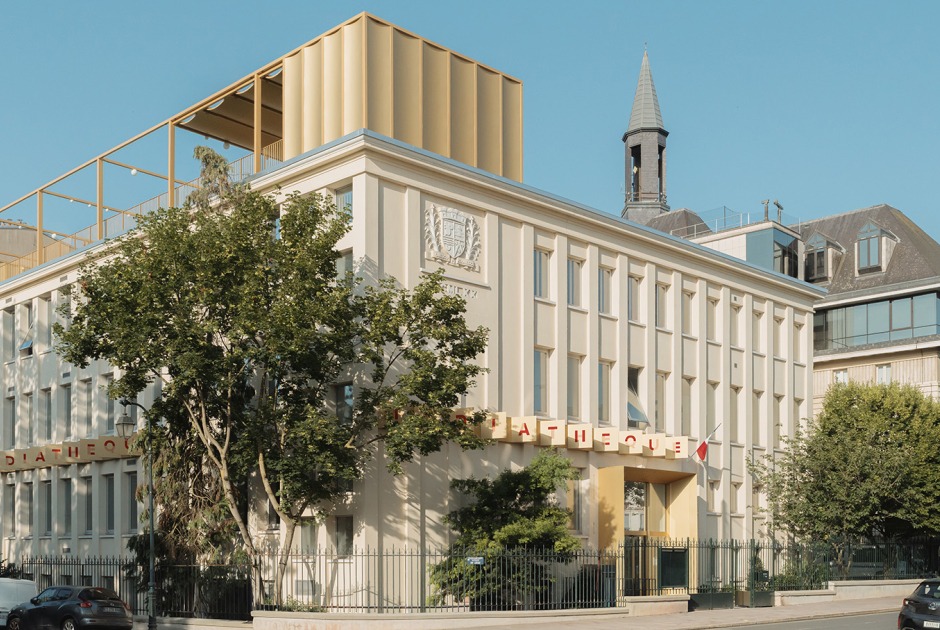 Media library in Saint-Mandé by Antonio Virga. Photograph by Nicolas Trouillard