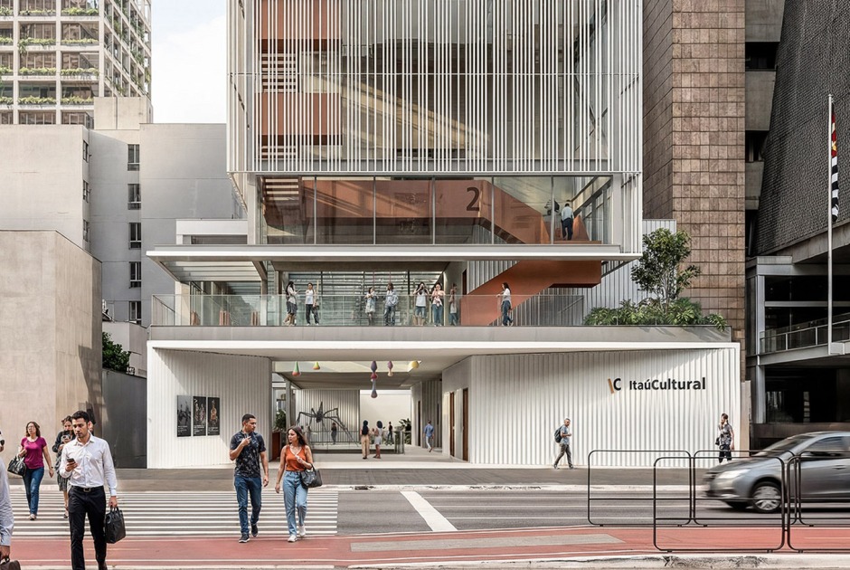 Visualización de la entrada. Nueva sede de Itaú Cultural por Estúdio Módulo