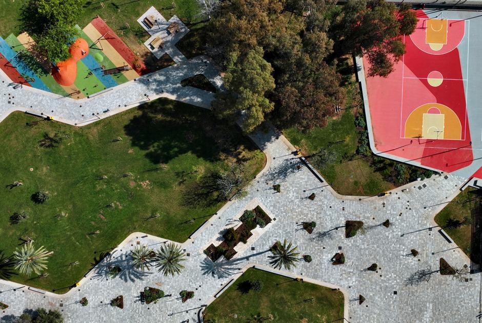 Roig Arena Park by Gustavo Marina Paisajistas. Photograph by Milena Villalba