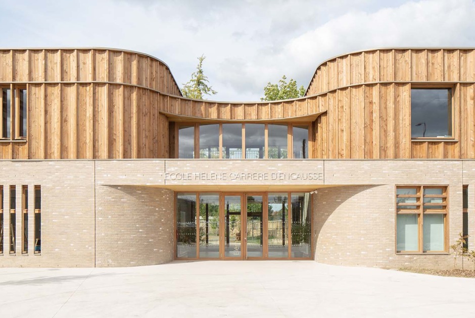 School in Marly by Archi5 + Bureau Face B. Photograph by Louis Duboys Fresney 