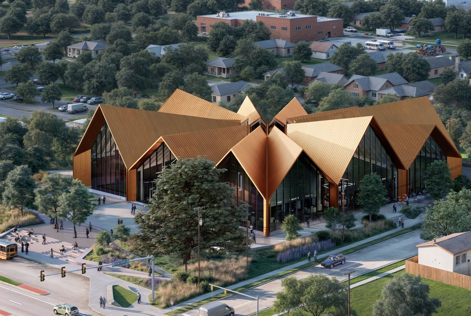 National Juneteenth Museum by BIG. Rendering by Plomp 