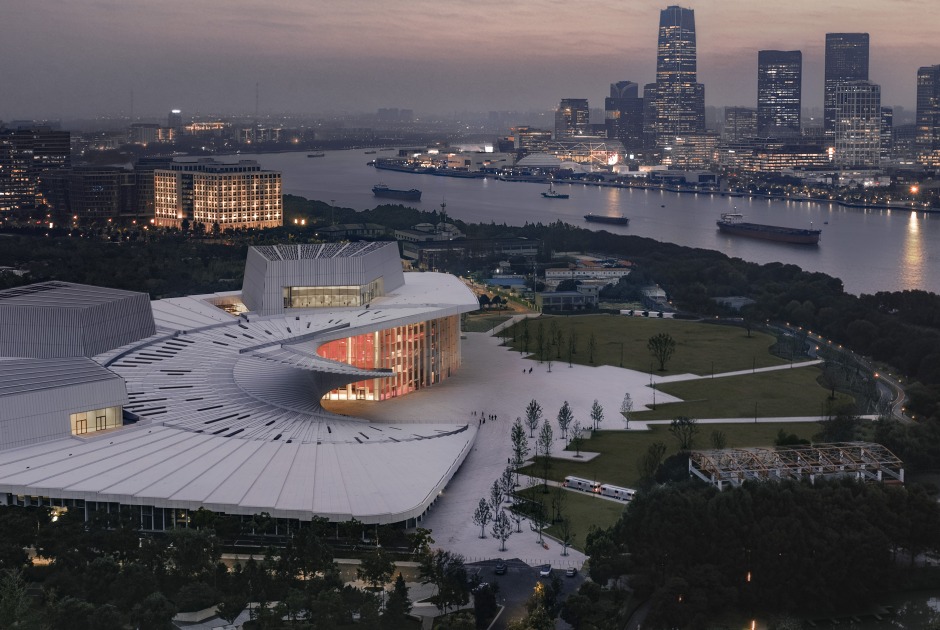 Shanghai Grand Opera House by Snøhetta. Photograph by Yumeng Zhu