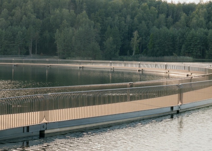 Cycling Between Terrils by Burolandschap. Photograph by Pieter Rabijns