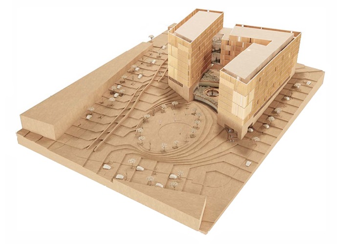 Model. "Gardens for an Acrobat" 166 housing by MADC & Partners, Pereira-Royo Arquitectos and Alonso Hernández Asociados Arquitectura