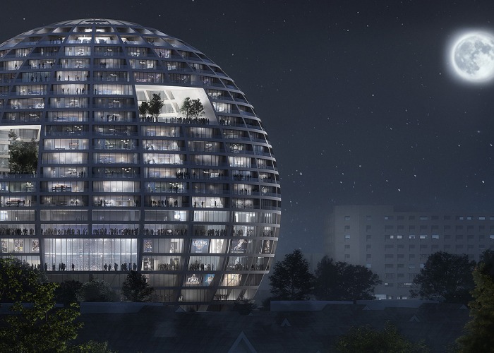 The Grand Ballroom en Tirana por MVRDV