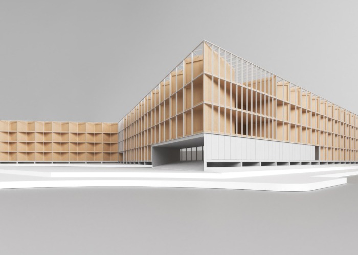 Visualización. 80 Viviendas Colaborativas por Ignacio Olite, Koldo Fdez. Gaztelu y MADE.V