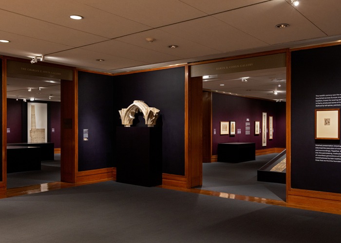 Exhibition "Gothic by Design: The Dawn of Architectural Draftsmanship". Photograph courtesy of The Metropolitan Museum of Art