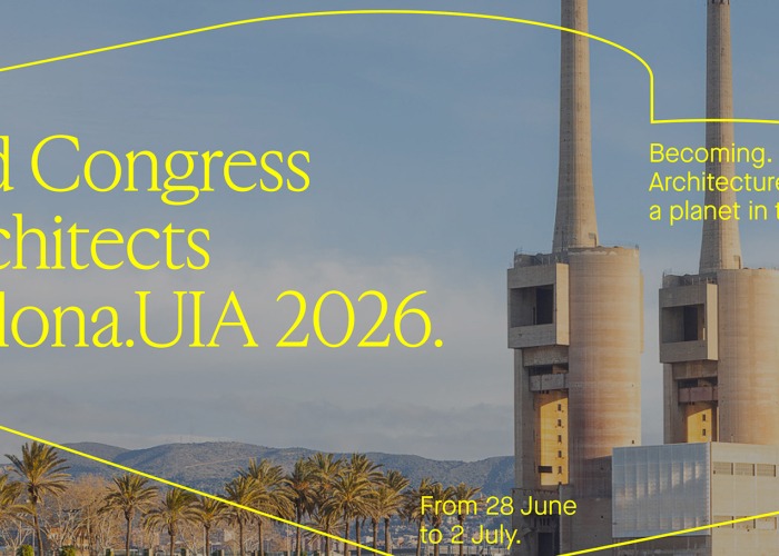 Three Chimneys. "Becoming. Architectures for a Planet in Transition." UIA World Congress of Architects 2026 Barcelona. Photograph by Arnau Rovira