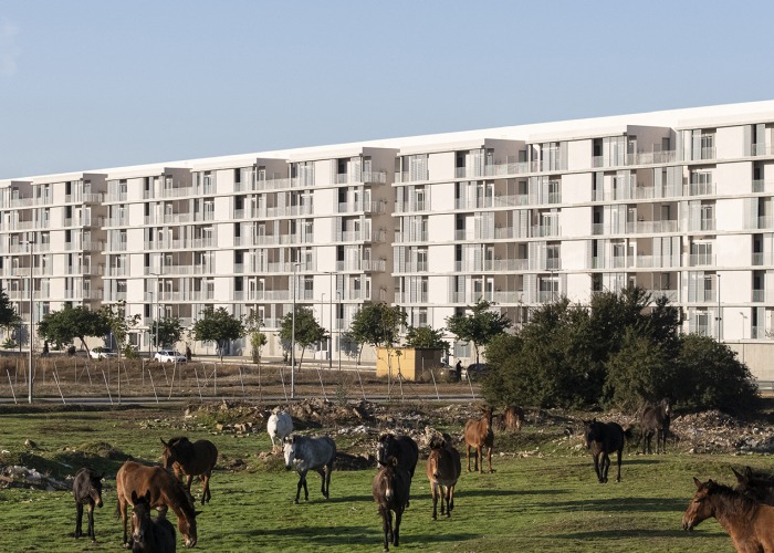125 viviendas de protección oficial por Daroca Arquitectos + Práctica Arquitectura. Fotografía por Fernando Alda 