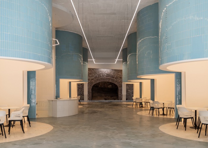 "Sunken Cafeteria" by Jonathan Corral Arquitectos. Photograph by Paco Álvarez and Eli Román