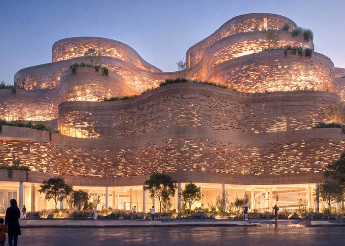 Propuesta ganadora en la fase final del concurso para proyectar el nuevo Museo Nacional del Ecuador. «Estratos Vivos», de SANAA junto con A0, CPA y JHS