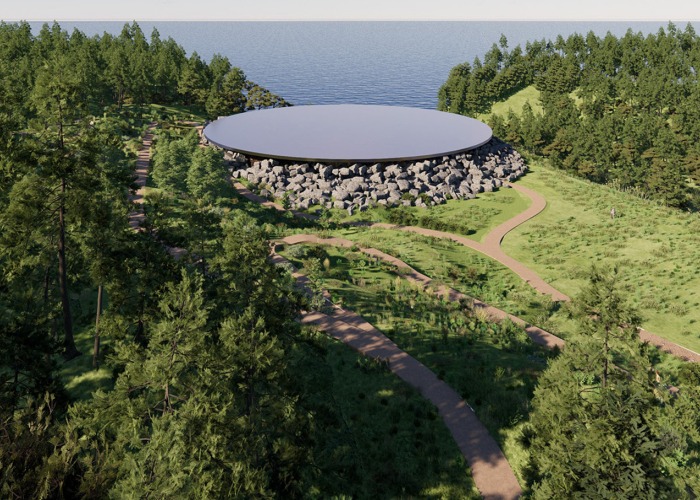 «Sea of Time – TOHOKU» por ATTA + Tatsuo Miyajima. Fotografía por ATTA – Atelier Tsuyoshi Tane Architects