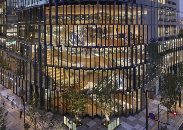 Centro de Negocios Tenjin II por OMA. Fotografía por Tomoyuki Kusunose