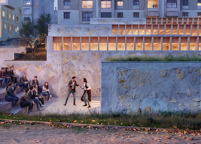 Visualización. Espacio Joven en Parquesol por Pereira-Royo Arquitectos