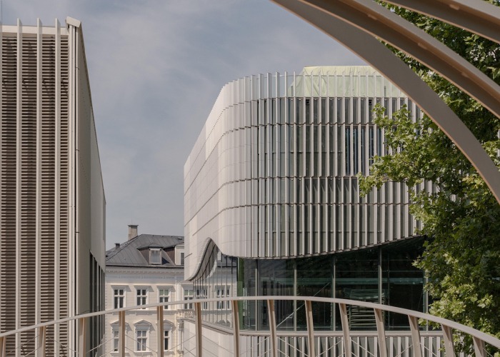 Universidad Mozarteum en el Kurgarten (UMAK) por Berger+Parkkinen. Fotografía por Ana Barros
