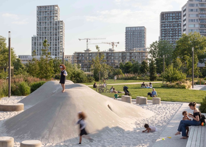 Zuidpark por Tractebel + ADR + Georges Descombes. Fotografía por Isabelle Pateer