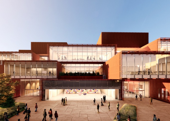 Instituto de Tecnología de Bentonville por BIG-Bjarke Ingels Group. Visualización cortesía de BIG-Bjarke Ingels Group