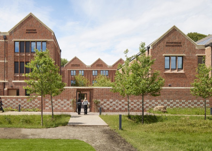 Primeras residencias femeninas en Winchester College por Stanton Williams. Fotografía por Jack Hobhouse
